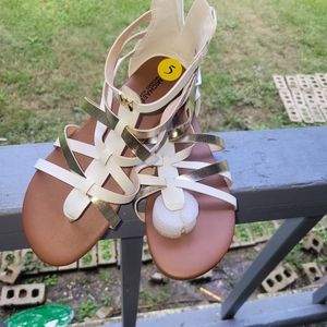 Michael Kors sandals size 5 white